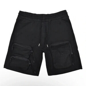 Switch Remarkable Heavy Knit Cargo Shorts Black NWT Size XL